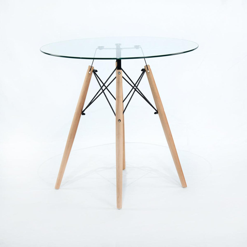 Mesa Eames T-273 en vidrio - NORDI.CO